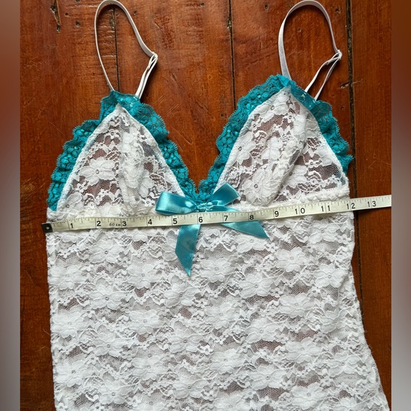 White Lace Lingerie Top - Picture 12 of 14